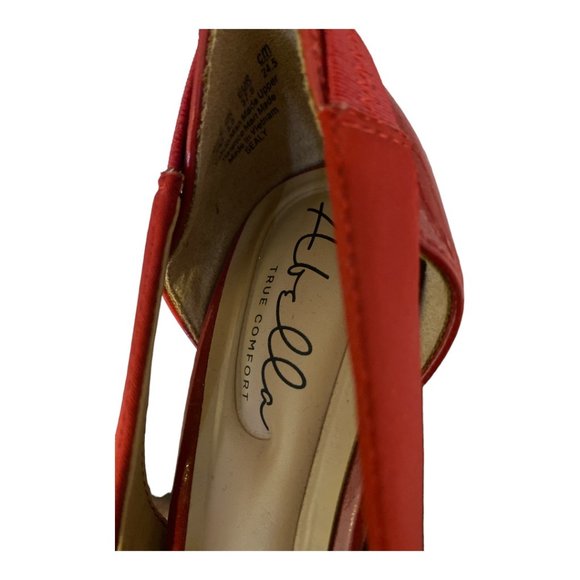 Abella "True Comfort" Red Slingback Heels Size 7.5M - Picture 4 of 5